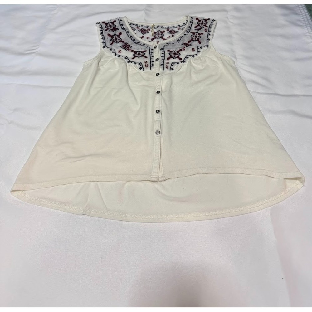 Women's boho meets western summer tunic by Nine 1 Eight - Size Large